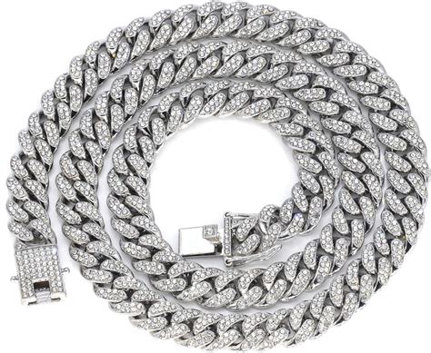 fake diamond chains and watches